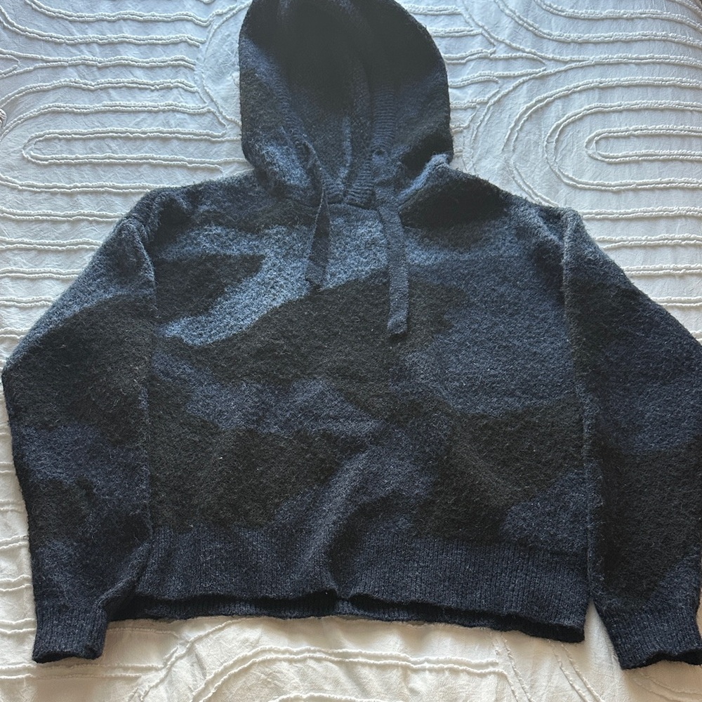 Cozy Navy Hooded Sweater